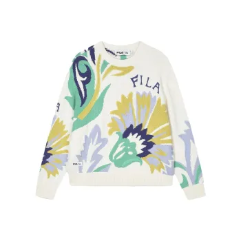 FILA x V&A BOWUGUAN LIANMINGKUAN Long Sleeved Sweater Women's All Over Print