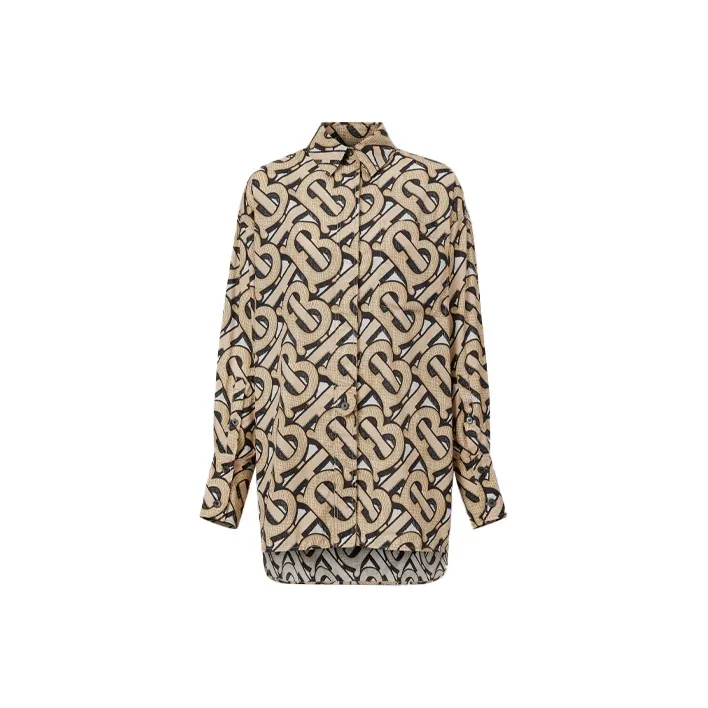 Burberry Shirts Women's Dark Beige-0