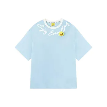 B.Duck T Shirt Women's Dusty Blue Multicolor