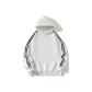 White Heather Gray-Striped Fleece-Lined