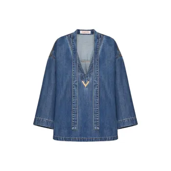 Valentino SS24 Shirt Women's Indigo