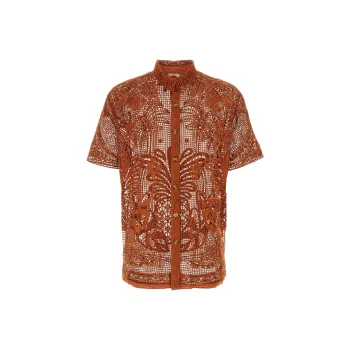 Farm Rio Shirts Men Copper