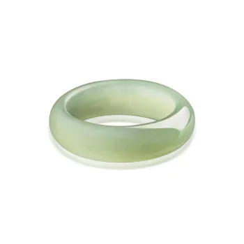 Moon Jewelry Rings Green Jade Unisex