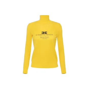 Elisabetta Franchi Logo-inlay Roll-neck Sweater