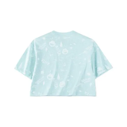 ANTA X SESAME STREET/Sesame Street Co-branded T-Shirts Women's Light Phoenix Blue