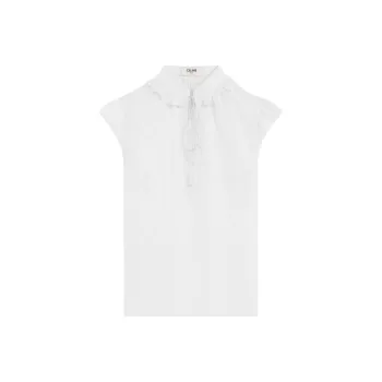 CELINE Blouse In Cotton Voile Shirt Women's White