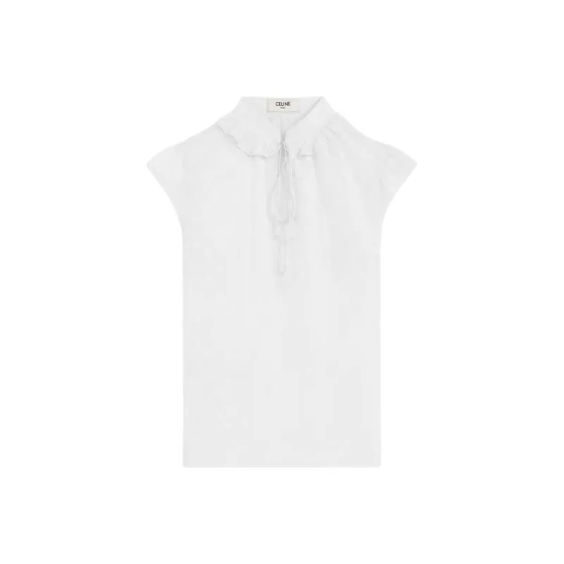 CELINE Blouse In Cotton Voile Shirt Women's White-0