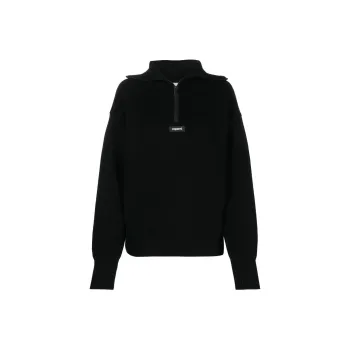 COPERNI Half Zip Boxy Sweater 'Black'