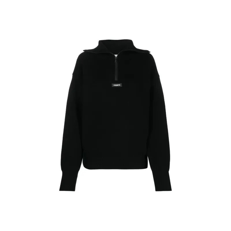 COPERNI Half Zip Boxy Sweater 'Black'-0
