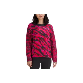 Lululemon Wool-Blend Patterned Sweater Sweater Women's Red