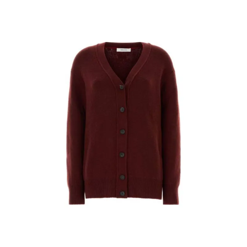 Ferragamo V Neck Buttoned Knitted Cardigan-0