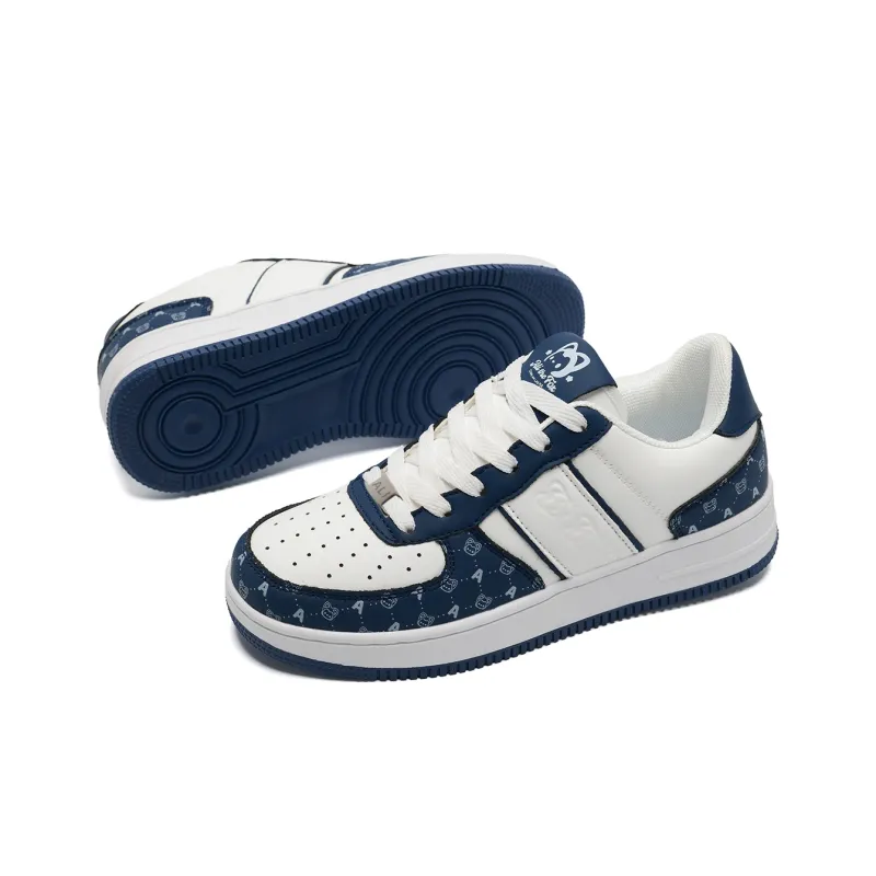 ALI THE FOX Skateboard Shoes Unisex Low Top Milk Tea Powder/Iceberg Blue-59