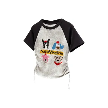 Ning Cai Yuer Set in Sleeve T Shirt Women's