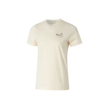 Skechers T Shirt Women's Cream Beige White/00NA