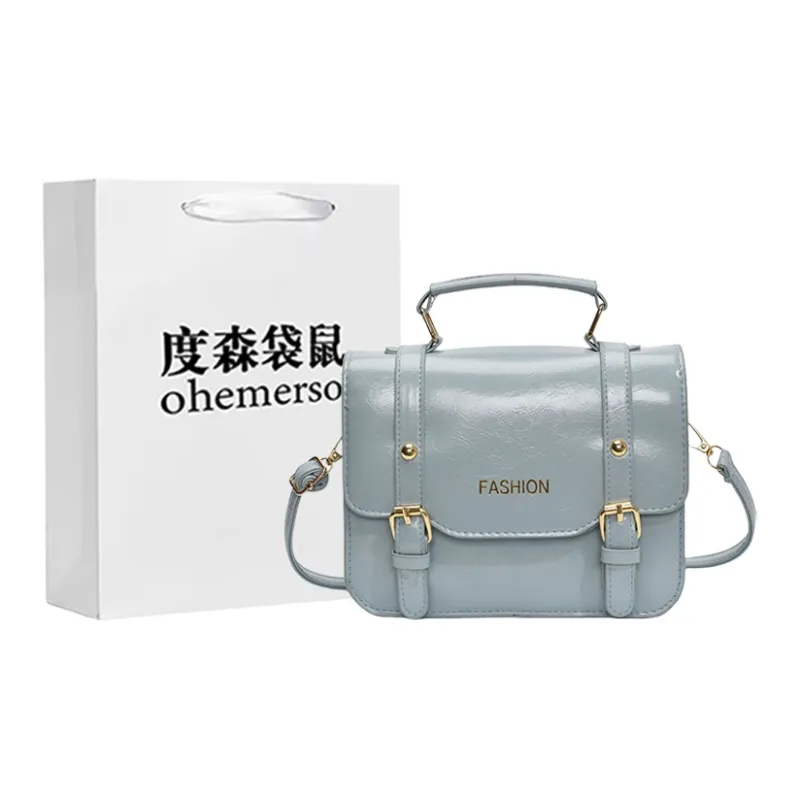 Dusen Kangaroo PU One Shoulder Handbag Women's Multicolor-12