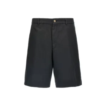 Brunello Cucinelli Garment Dyed Gabardine Bermuda Shorts