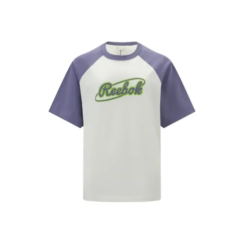 Reebok Raglan Sleeve T-Shirt Women's Beige/Purple