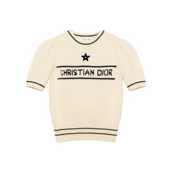 DIOR Dior Quarterly New Products Cashmere Sweater Women's Beige