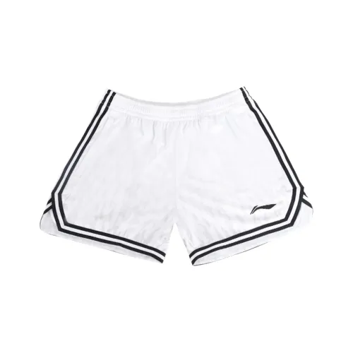 LiNing CBA Collection Basketball Shorts Unisex White