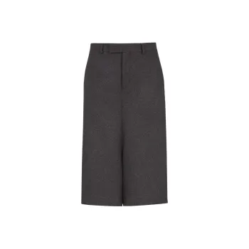 FENDI High Waisted Wide Leg Shorts