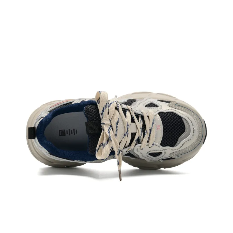 Circle Small Cushioning, Slip Resistant, Breathable, Supportive, Lightweight Low Top Chunky Sneakers Women's-11