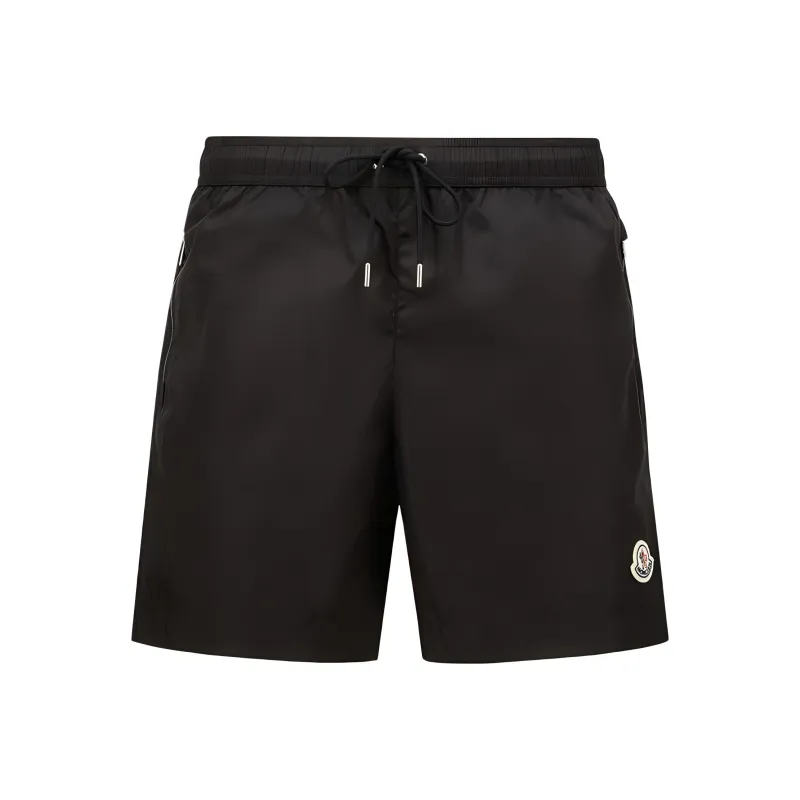 Moncler Logo Patch Drawstring Swim Trunks-0