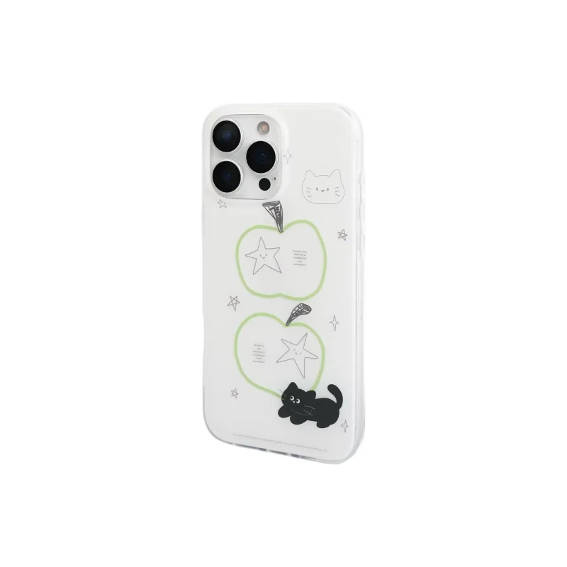 Wei Xin Acrylic Material Stars Apple Black Cat Phone Cases Compatible With IPhone 16/15 Pro Max/Apple 13/14 Pro/Max-4