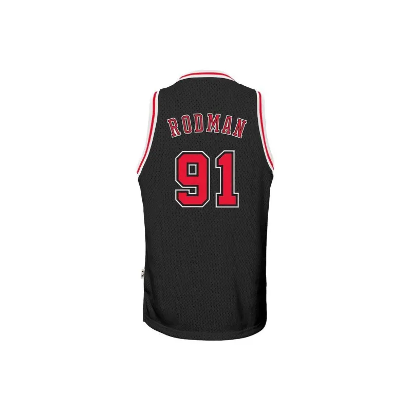 NBA Chicago Bulls Dennis Rodman Basketball Jerseys Unisex Black-0