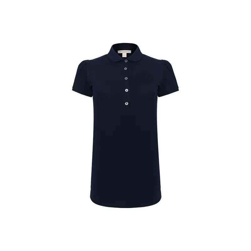 Burberry Polo Shirt Women's Navy Blue-0