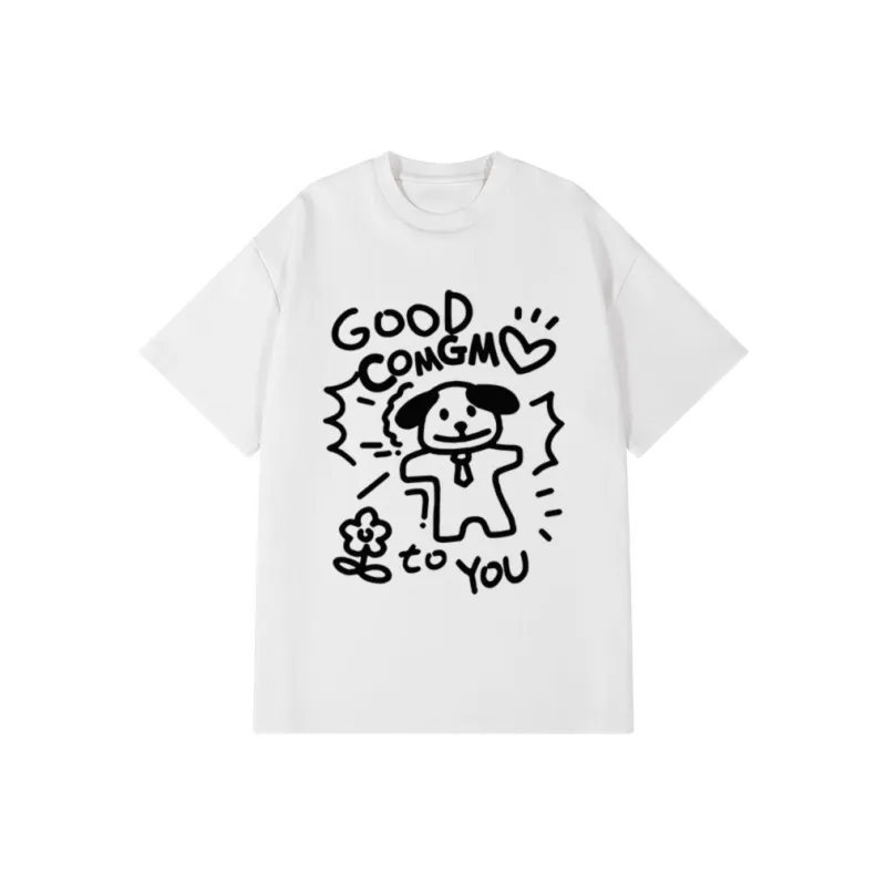 COMGM Drop Shoulder Sleeve T Shirt Unisex-0
