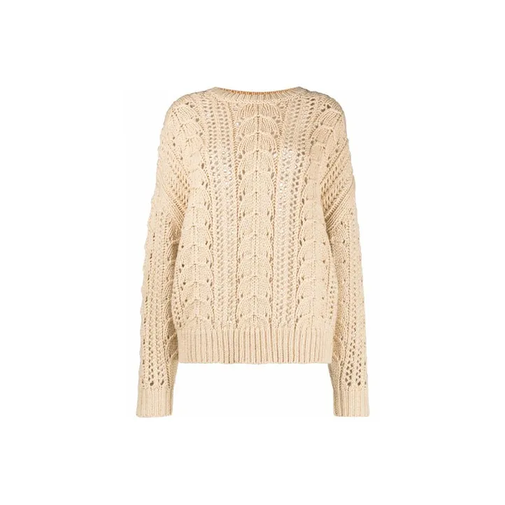 Brunello Cucinelli FW21 Loose Fit Sweater Women's Beige-0