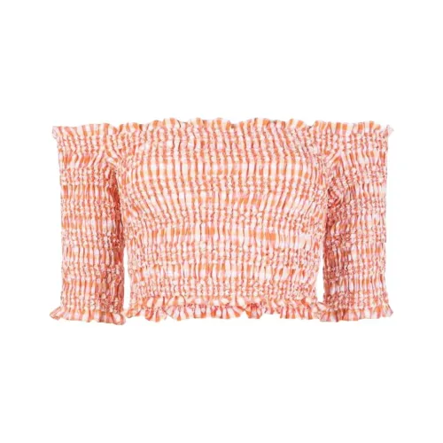 KENZO Off shoulder Gingham Top