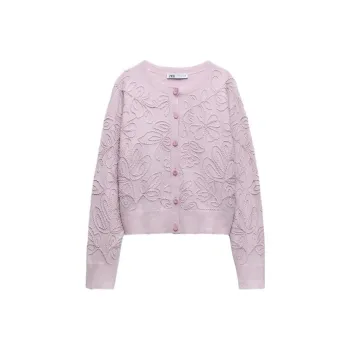 ZARA Sweater Women's Light Pink Red