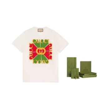 GUCCI T Shirt Women's Gift Box Set Included Beige
