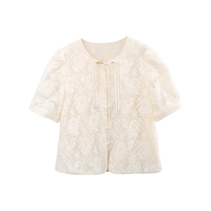 A Paradise For Awakening Shirt Women's Beige-0