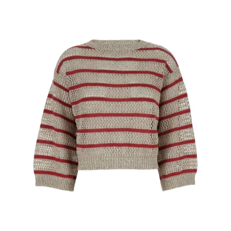 Brunello Cucinelli SS25 Sweater Women's Beige-0
