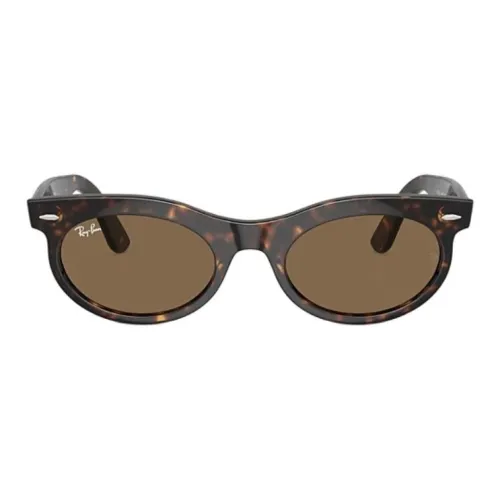 RayBan Acetate Oval Sunglasses Unisex Brown