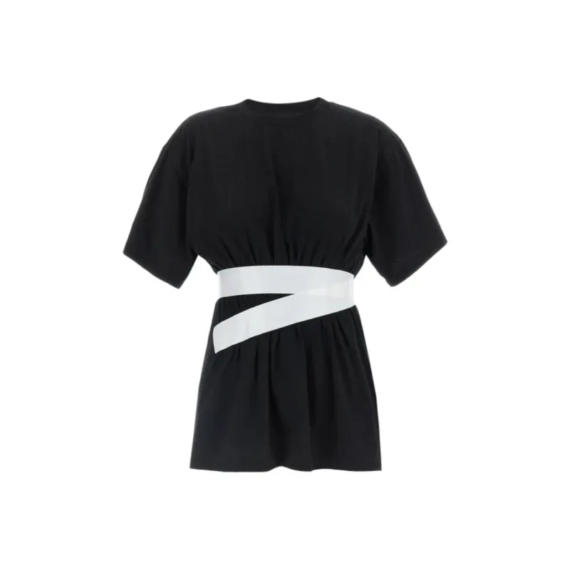 MM6 Maison Margiela Tape embellished T shirt-0