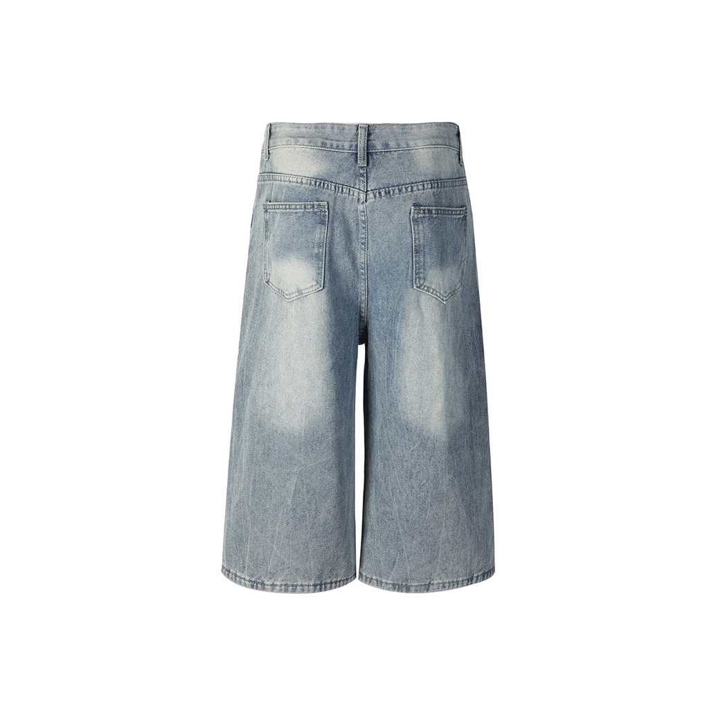 TIMD Denim Shorts Unisex Blue - POIZON