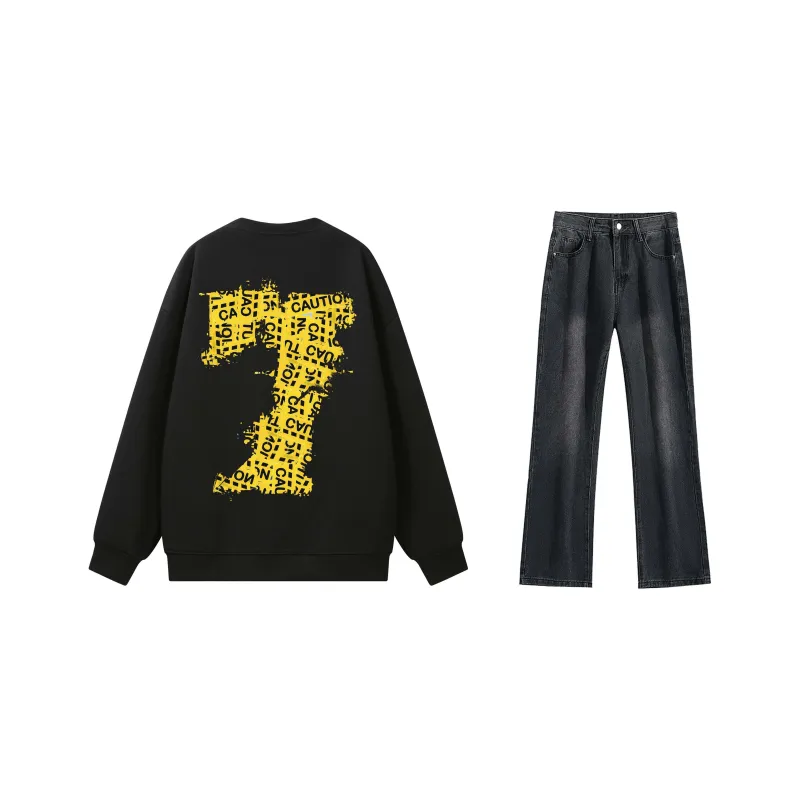 SUNSETMONENT Sweatshirt Set Unisex-9