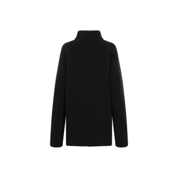 Ann Demeulemeester High Neck Long Sleeved Sweater