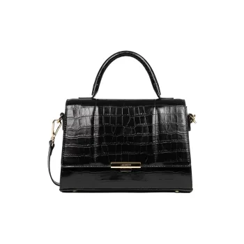 Lancaster Leather One Shoulder Handbag Women's Black