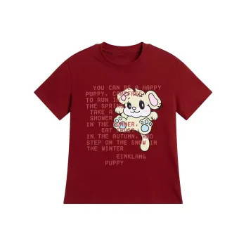 ABCMININ Regular T Shirt Women's Red