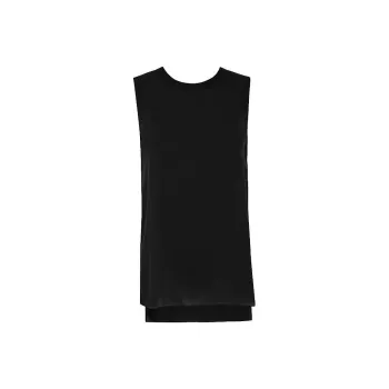 THEORY Sleeveless Silk Vest Top