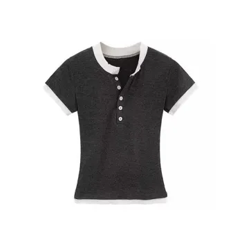 INCO VIBE Set in Sleeve T Shirt Women's Gray