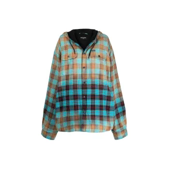 Balenciaga Bleached Shirt 'Turquoise/Red'
