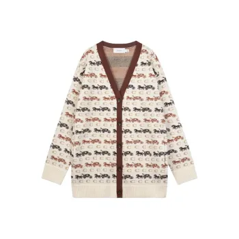 COACH SS22 Cashmere Sweater Women's Ecru