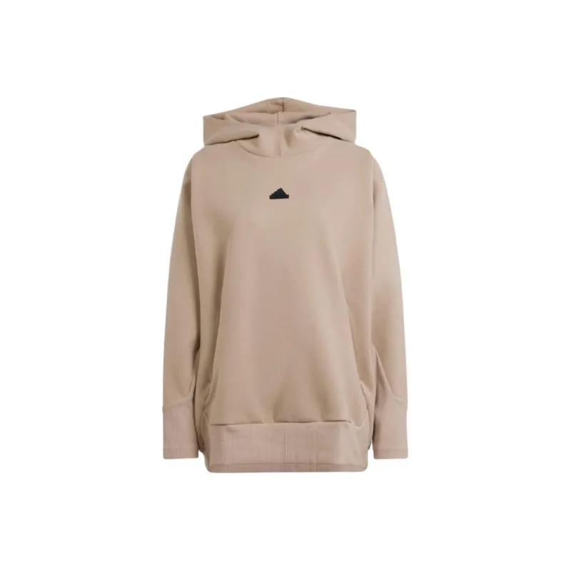 Adidas W Z.N.E. WTR OH Sweatshirt Women's Milk Tea Beige-0