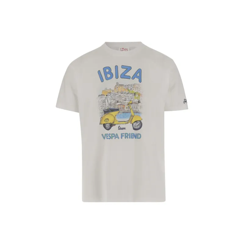 MC2 Saint Barth Ibiza Vespa Printed T Shirt-0