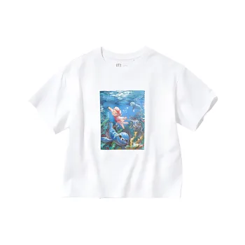 Pop Mart X UNIQLO POP MART Collaboration Edition T Shirts Women's White